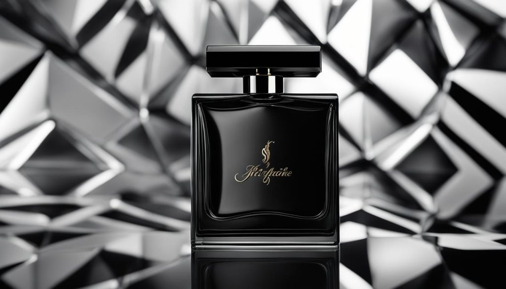 perfume preto de luxo